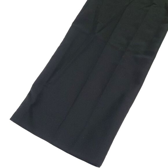 stella mccartney Straight Leg Wool trouser 46 Pants Black Creased Career US 14 - Picture 2 of 13